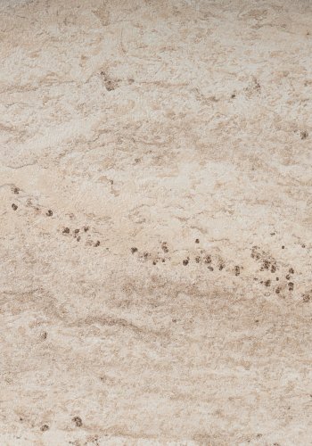 NORDVRK Haldizen salongbord, med 1 hylle og 1 skuff - travertin melamin og svart metall (105x55)