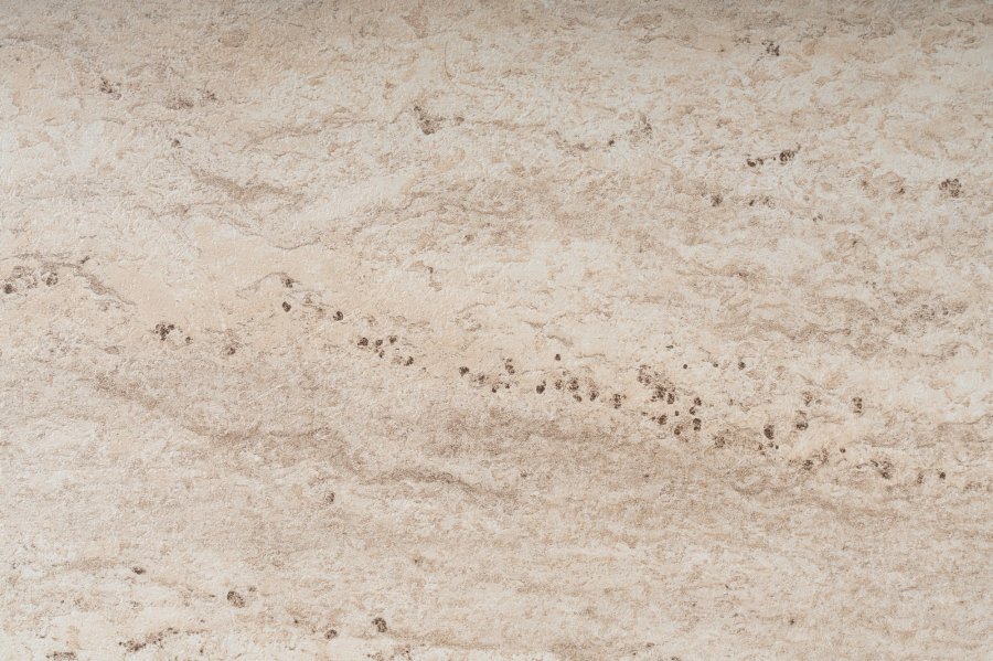 NORDVRK Haldizen salongbord, med 1 hylle og 1 skuff - travertin melamin og svart metall (105x55)