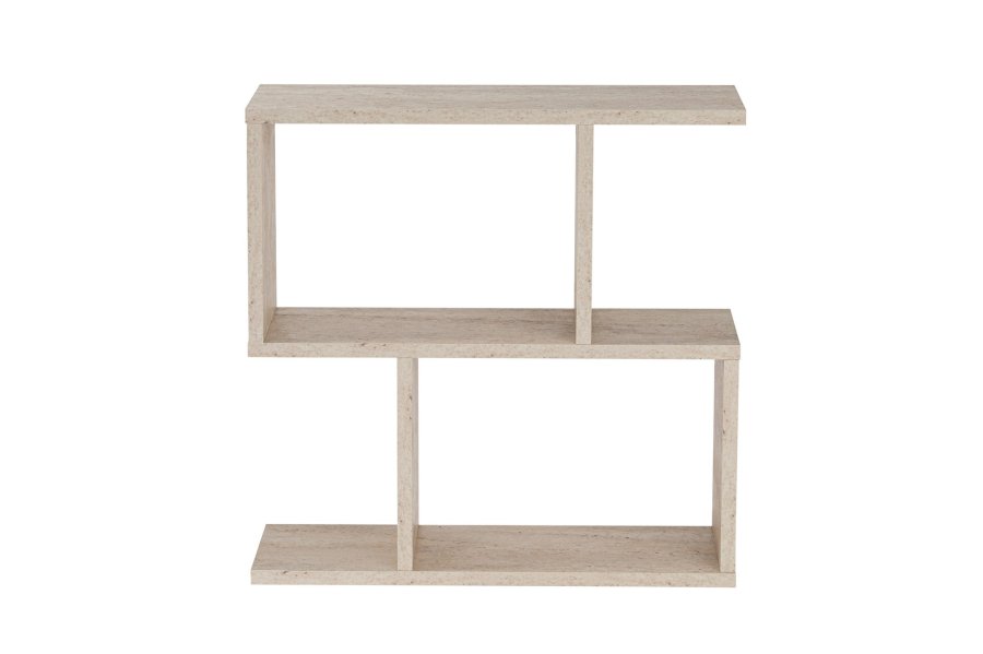 NORDVRK Life sidebord, med 2 hyller, rektangulrt - travertin melamin (60x20)