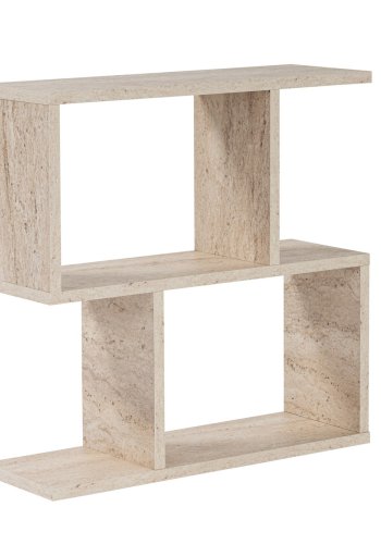 NORDVRK Life sidebord, med 2 hyller, rektangulrt - travertin melamin (60x20)