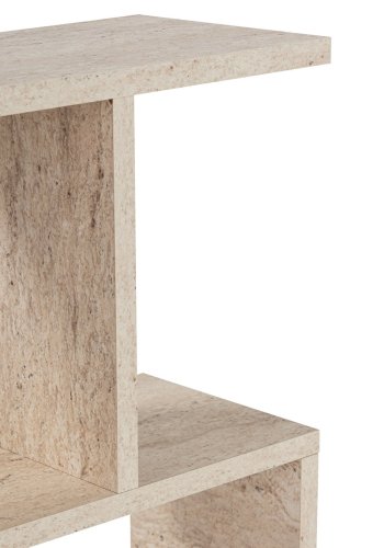 NORDVRK Life sidebord, med 2 hyller, rektangulrt - travertin melamin (60x20)