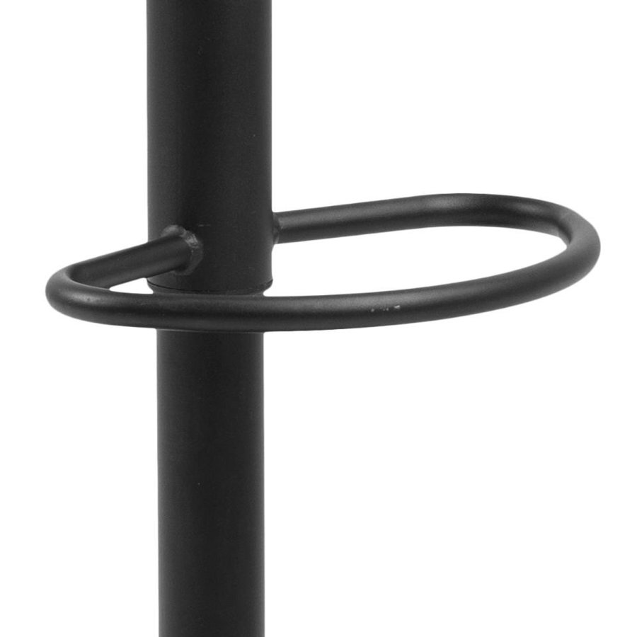 ACT NORDIC Finch Barhocker, mit Drehfunktion und Fußstütze – grünes Polyester und schwarzes Metall