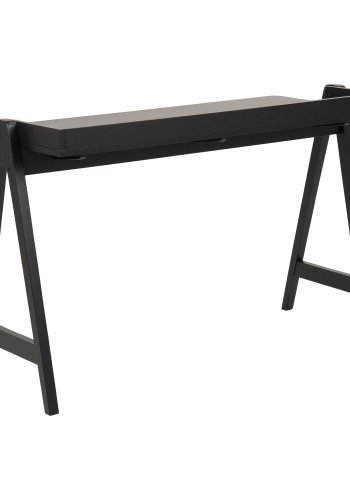 ACT NORDIC Miso-Schreibtisch – schwarzes Eichenfurnier und Gummibaumholz (126,6 x 51,6)