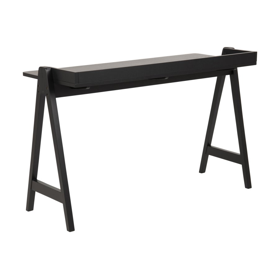 ACT NORDIC Miso-Schreibtisch – schwarzes Eichenfurnier und Gummibaumholz (126,6 x 51,6)