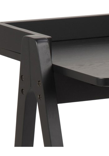 ACT NORDIC Miso-Schreibtisch – schwarzes Eichenfurnier und Gummibaumholz (126,6 x 51,6)