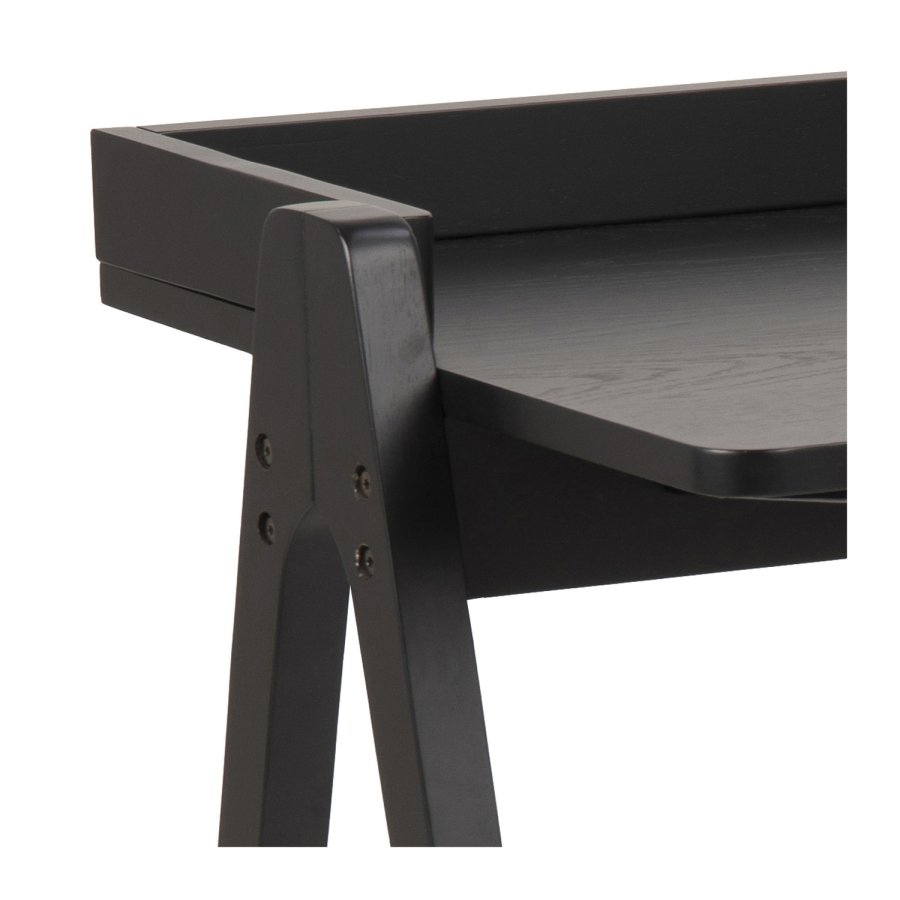 ACT NORDIC Miso-Schreibtisch – schwarzes Eichenfurnier und Gummibaumholz (126,6 x 51,6)