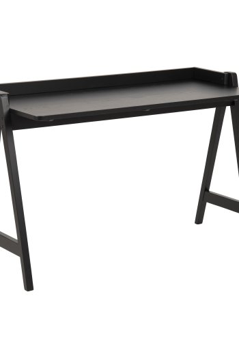 ACT NORDIC Miso-Schreibtisch – schwarzes Eichenfurnier und Gummibaumholz (126,6 x 51,6)