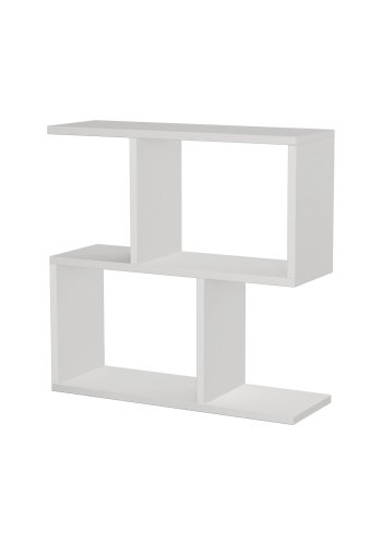 NORDVRK Mania sidebord, m. hyller - hvit melamin (60x20)