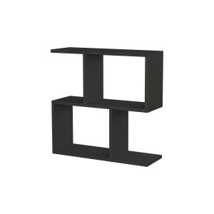 NORDVÄRK Mania sidebord, m. hylder - antracitgr melamin (60x20)