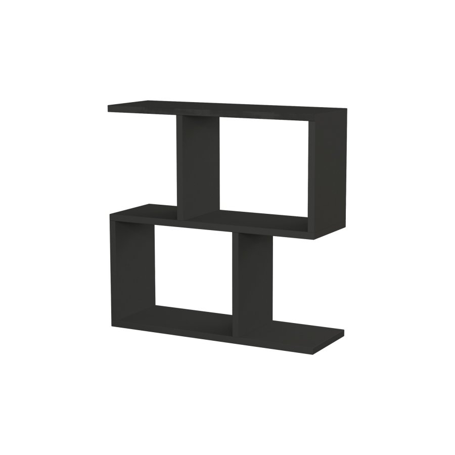 NORDVRK Mania sidebord, m. hyller - antrasittgr melamin (60x20)