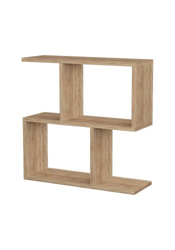 NORDVRK Mania sidebord, m. hyller - eik melamin (60x20)