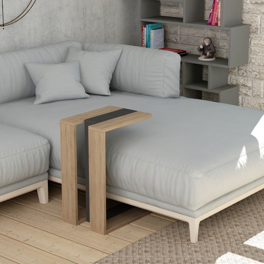 NORDVRK Muju sidebord, eikAntrasitt