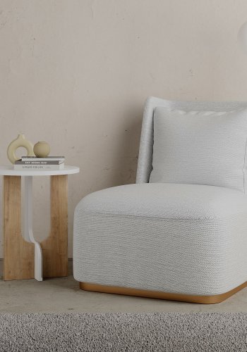 NORDVRK Luna sidebord, hvit eik