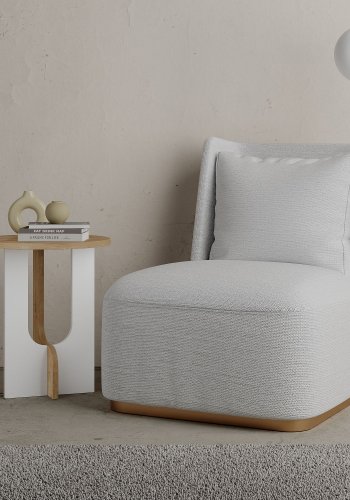 NORDVRK Luna sidebord, hvit eik