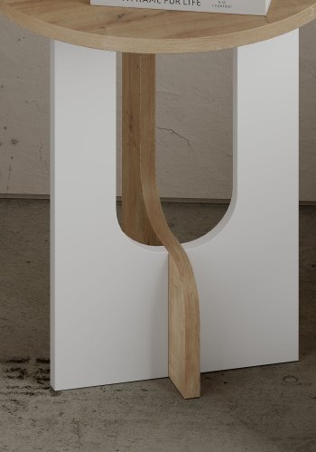 NORDVRK Luna sidebord, hvit eik