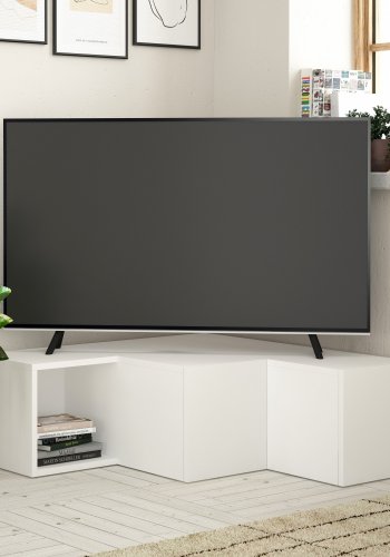 NORDVRK Kompakt TV-stativ, hvit