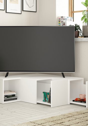 NORDVRK Kompakt TV-stativ, hvit