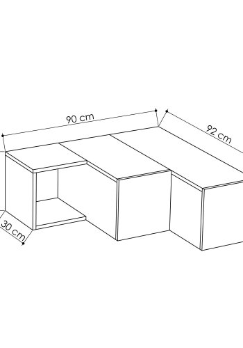 NORDVRK Kompakt TV-stativ, hvit