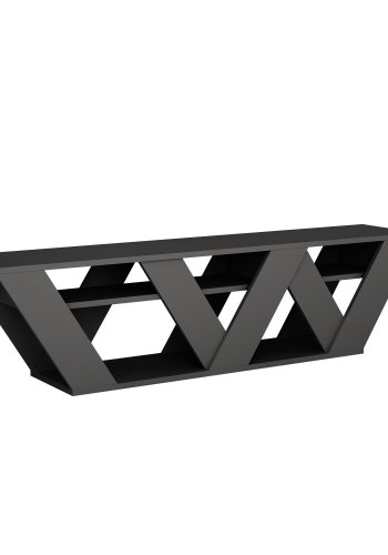 NORDVRK Ralla TV-bord, m. 1 hylle - antrasittgr melamin (158x30)