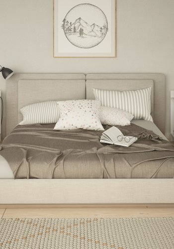 NORDVRK Elos nattbord, hvit