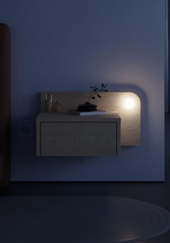 NORDV�RK Dotta - Kremfarget nattbord