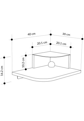 NORDV&Auml;RK Luno - Kr&auml;mf&auml;rgat s&auml;ngbord
