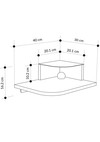 NORDV&Auml;RK Luno - S&auml;ngbord i ek