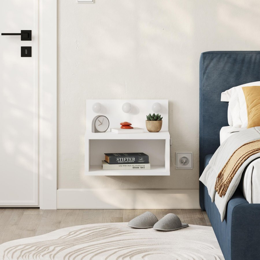 NORDV�RK Treo - Hvit nattbord