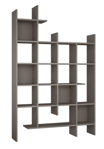 FUNZI LIVING Manco Bücherregal - helles Mokka-Melamin