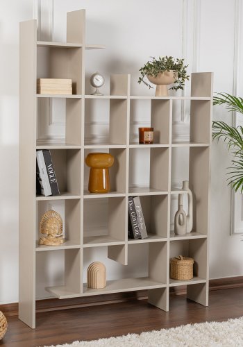 FUNZI LIVING Manco bokhylle - sandstein melamin