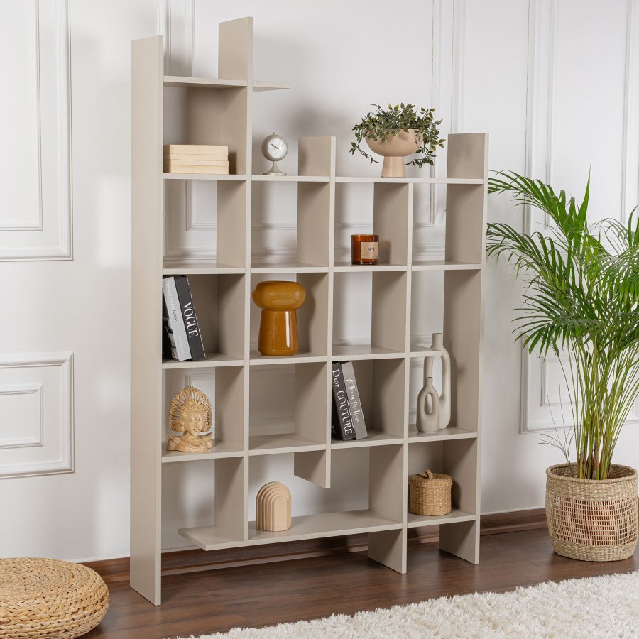 FUNZI LIVING Manco bokhylle - sandstein melamin