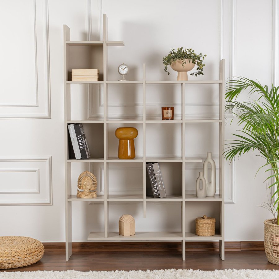 FUNZI LIVING Manco bokhylle - sandstein melamin