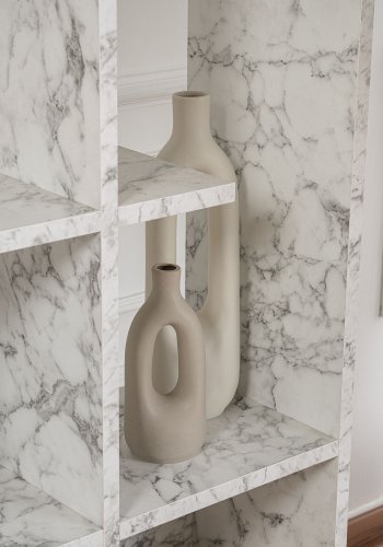 FUNZI LIVING Manco bokhylle - Carrara marmor melamin