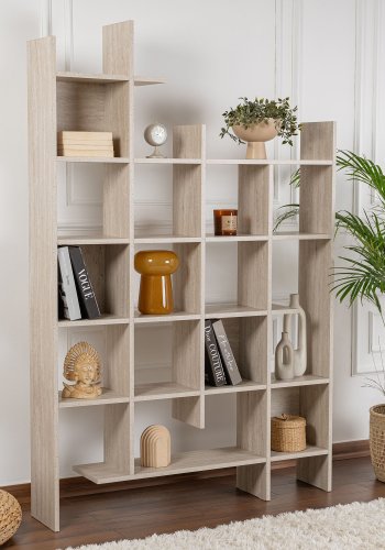 FUNZI LIVING Manco bokhylle - travertin melamin