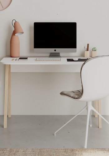 NORDVRK Luton arbeidsbord, lys mokka hvit