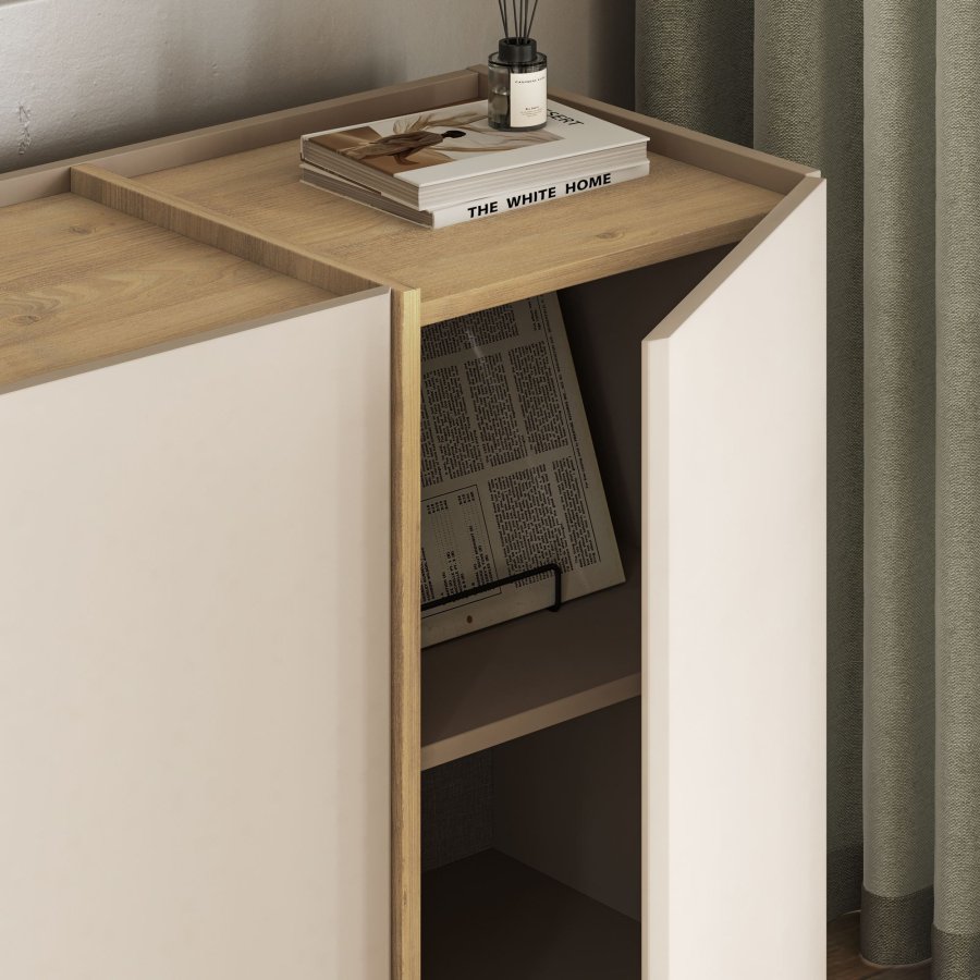 NORDV&Auml;RK Dorma - Mink, Safir Oak Console