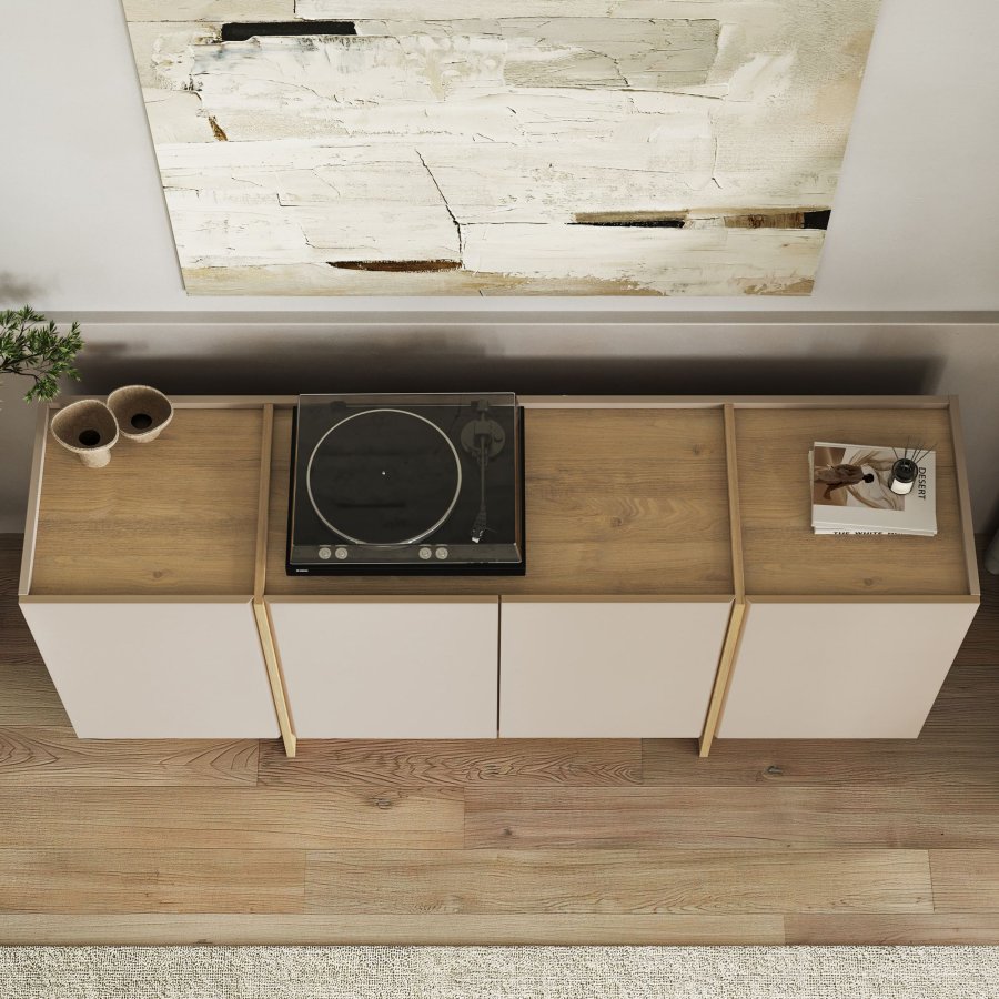 NORDV&Auml;RK Dorma - Mink, Safir Oak Console