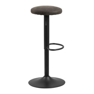 ACT NORDIC Finch barstol - antrasittgr/svart stoff/metall, med trompetfot