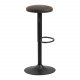 ACT NORDIC Finch Barhocker - anthrazitgrau/schwarzer Stoff/Metall, mit Trompetenfuß