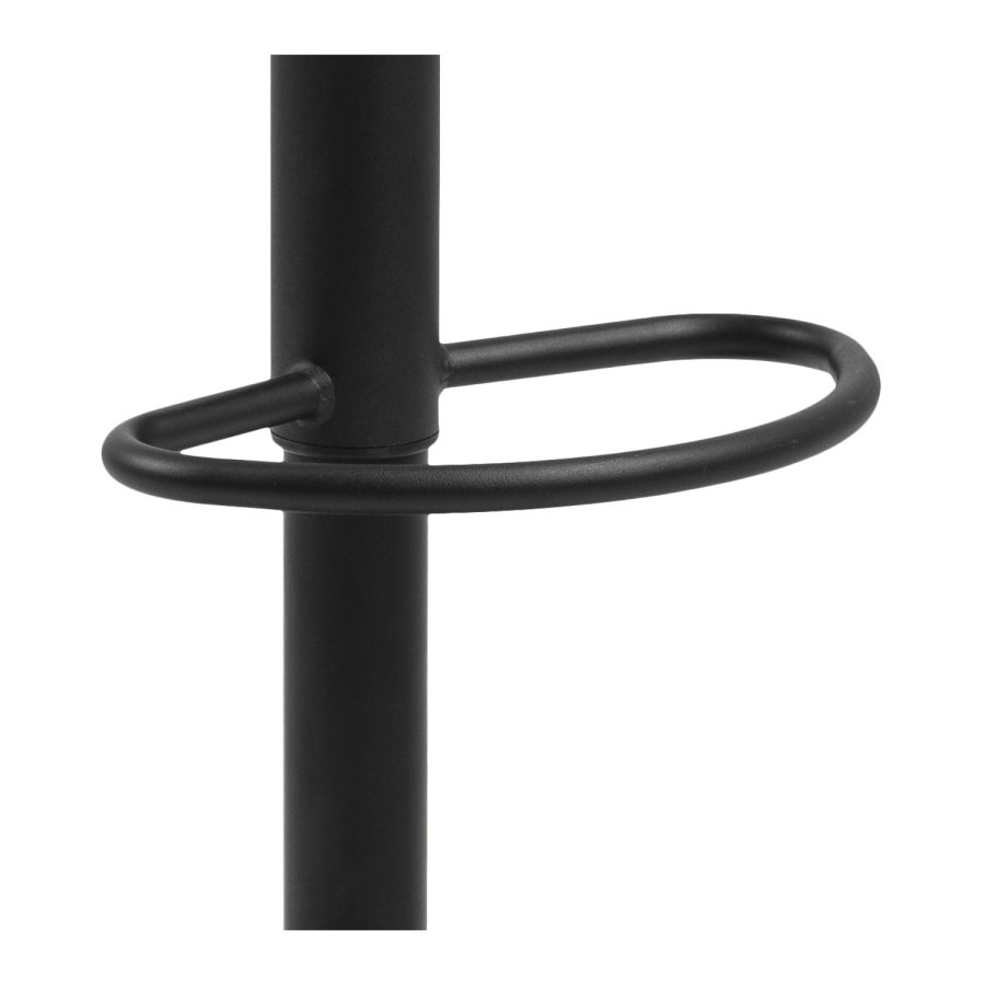 ACT NORDIC Finch Barhocker - anthrazitgrau/schwarzer Stoff/Metall, mit Trompetenfuß