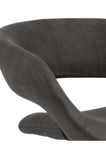 ACT NORDIC Grace barstol - antracitgr/sort stof/metal, m. trompetfod