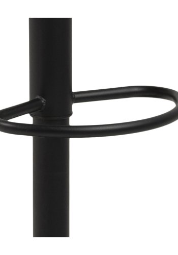 ACT NORDIC Grace barstol - antracitgr/sort stof/metal, m. trompetfod