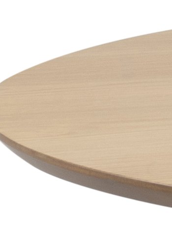 ACT NORDIC Roxby spisebord - natur/sort egetrsfinér/gummitr, rund (105)