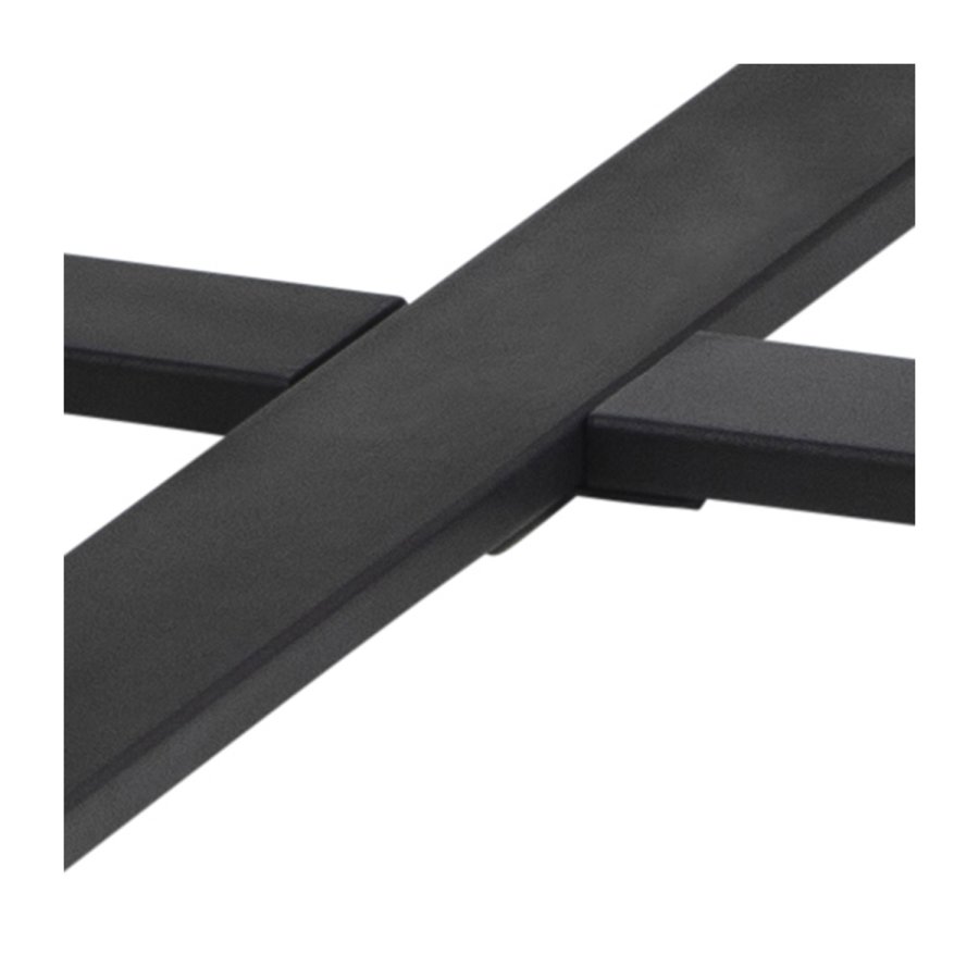 ACT NORDIC Amble rund spisebord - sort melamin og metal (110)