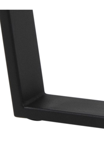 ACT NORDIC Amble rund spisebord - sort melamin og metal (110)