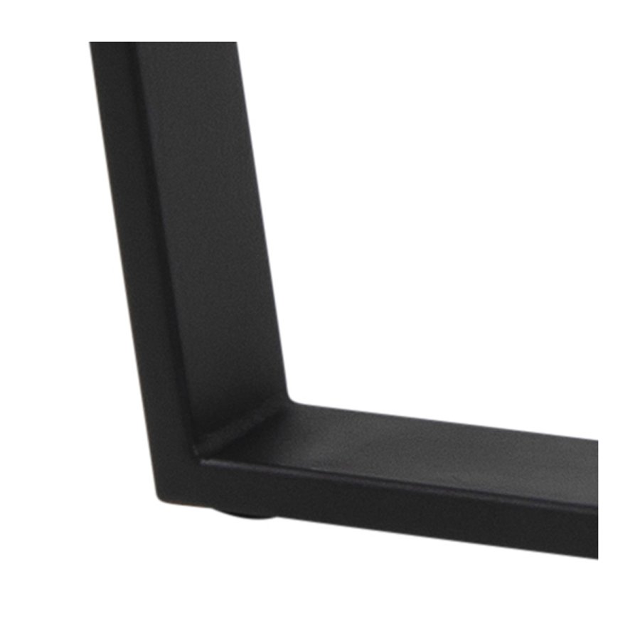 ACT NORDIC Amble rund spisebord - sort melamin og metal (110)