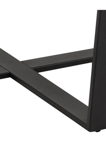 ACT NORDIC Amble rund spisebord - sort melamin og metal (110)