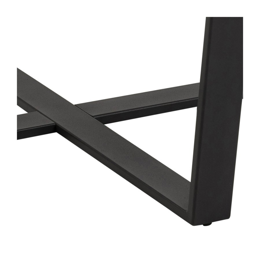 ACT NORDIC Amble rund spisebord - sort melamin og metal (110)