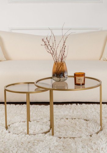 NORDVRK Aurum - 60, 42 - Gull, bronse salongbordsett