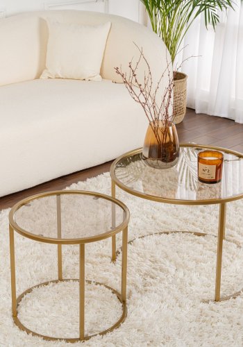 NORDVRK Aurum - 60, 42 - Gull, bronse salongbordsett